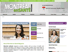 Tablet Screenshot of montrealensante.com